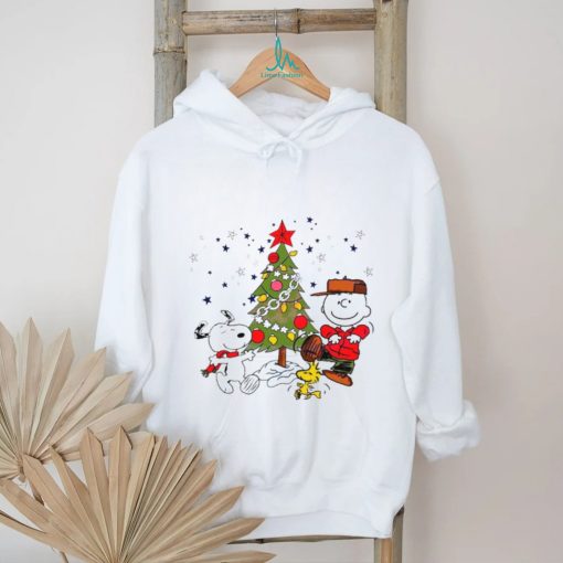Charlie Brown and Snoopy Christmas tree shirt