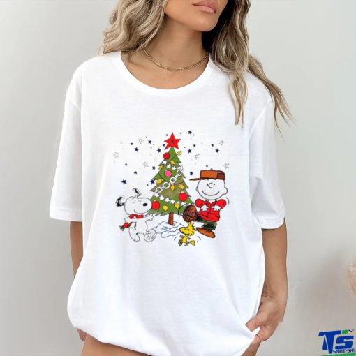 Charlie Brown and Snoopy Christmas tree shirt