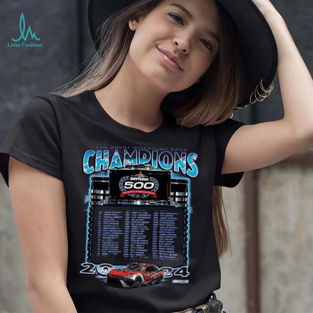 Checkered Flag Sports Blue 2024 Daytona 500 Champions T Shirt Checkered Flag Sports Blue 2024 Daytona 500 Champions T Shirt