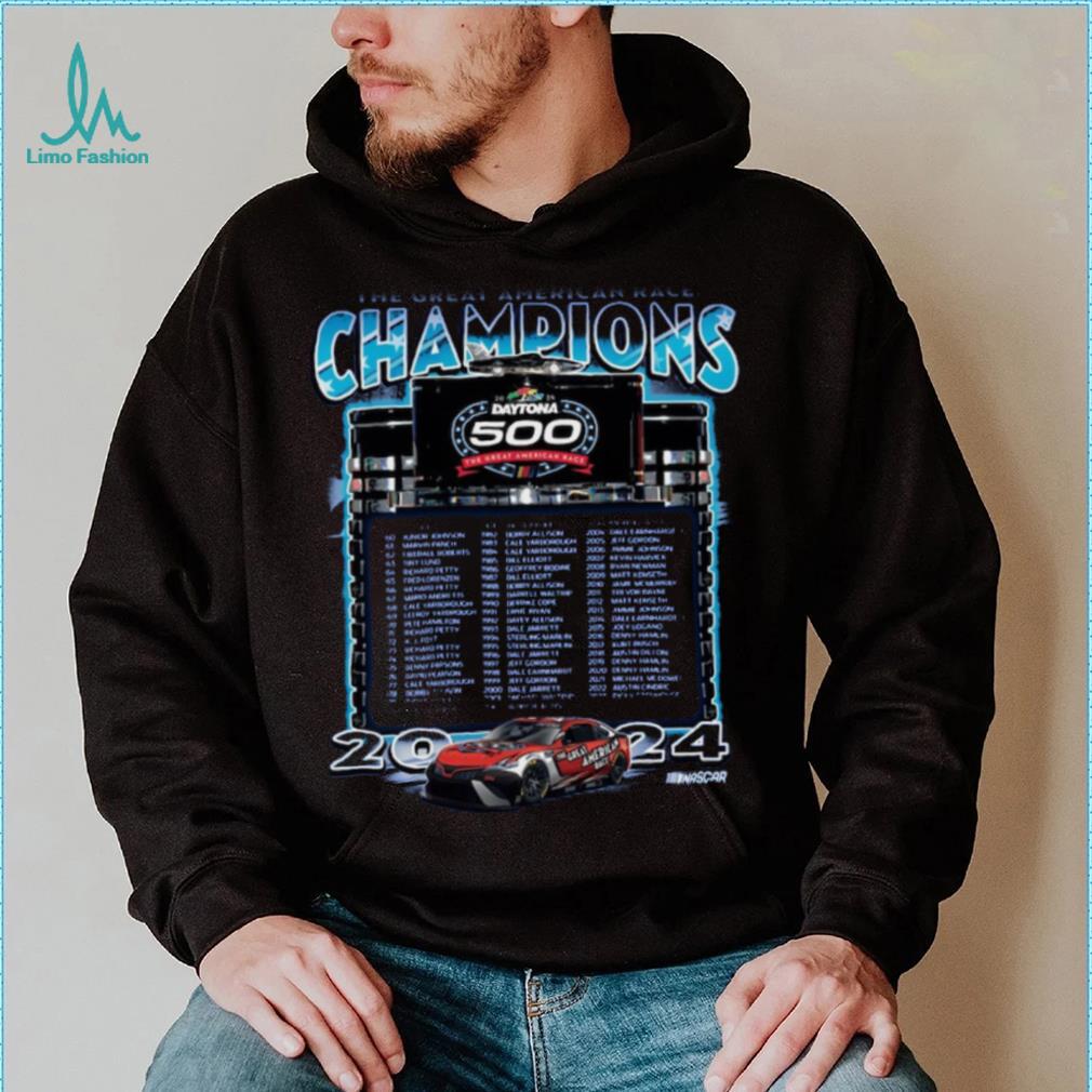Checkered Flag Sports Blue 2024 Daytona 500 Champions T Shirt Checkered Flag Sports Blue 2024 Daytona 500 Champions T Shirt