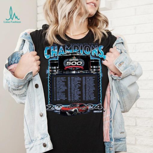 Checkered Flag Sports Blue 2024 Daytona 500 Champions T Shirt