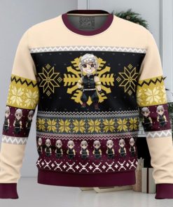 Chibi Christmas Tengen Uzui Demon Slayer Ugly Christmas Sweater