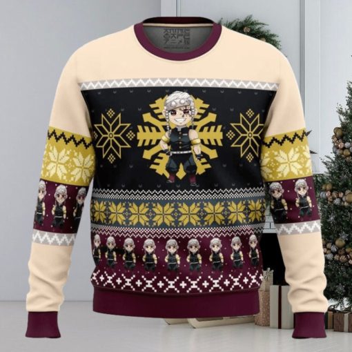 Chibi Christmas Tengen Uzui Demon Slayer Ugly Christmas Sweater