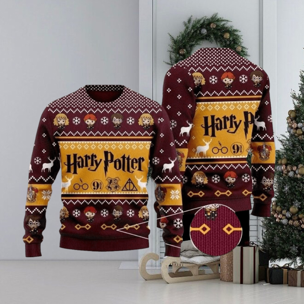 Harry Potter Christmas Ornaments Ugly Christmas Sweaters - Limotees