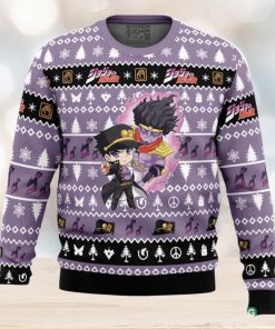 Chibi Jotaro Kujo Jojo’s Bizarre Adventure Ugly Christmas Sweater Family Christmas Gift Ideas