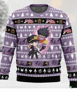 Chibi Jotaro Kujo Jojo’s Bizarre Adventure Ugly Christmas Sweater Family Christmas Gift Ideas