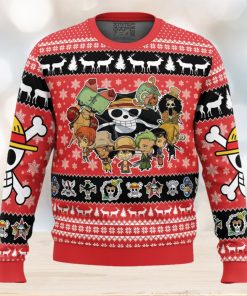 Chibi Straw Hat Pirates One Piece Ugly Christmas Sweater