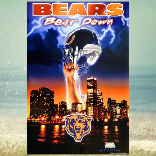 Chicago Bears Bear Down Super Bowl Xli Poster