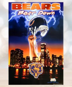 Chicago Bears Bear Down Super Bowl Xli Poster