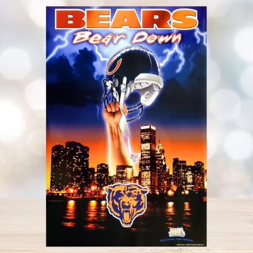 Chicago Bears Bear Down Super Bowl Xli Poster