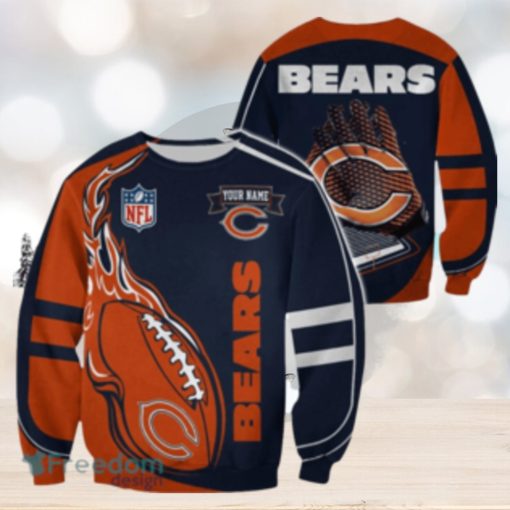 Chicago Bears Custom Name Christmas Ugly Sweater Sweatshirt Sport For Fans