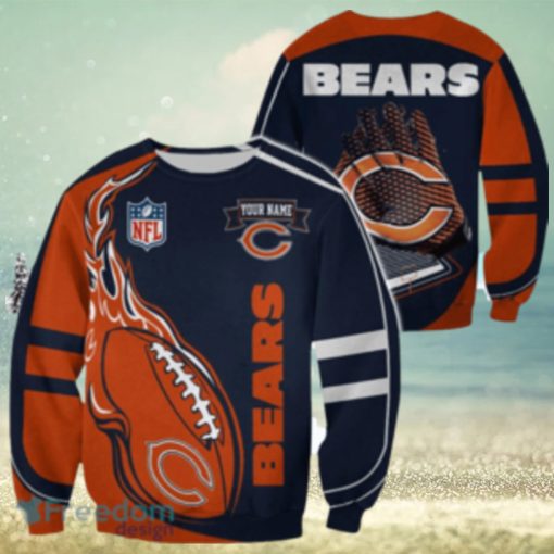 Chicago Bears Custom Name Christmas Ugly Sweater Sweatshirt Sport For Fans