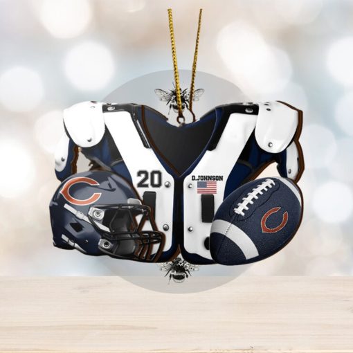 Chicago Bears NFL Sport Ornament Custom Your Name And Number