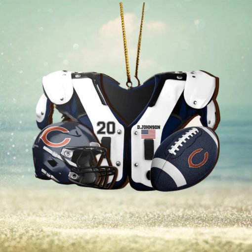 Chicago Bears NFL Sport Ornament Custom Your Name And Number