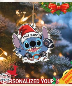 Chicago Bears Stitch Ornament NFL Christmas With Stitch Ornament