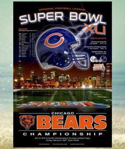 Chicago Bears Super Season Xli Commemorative Poster