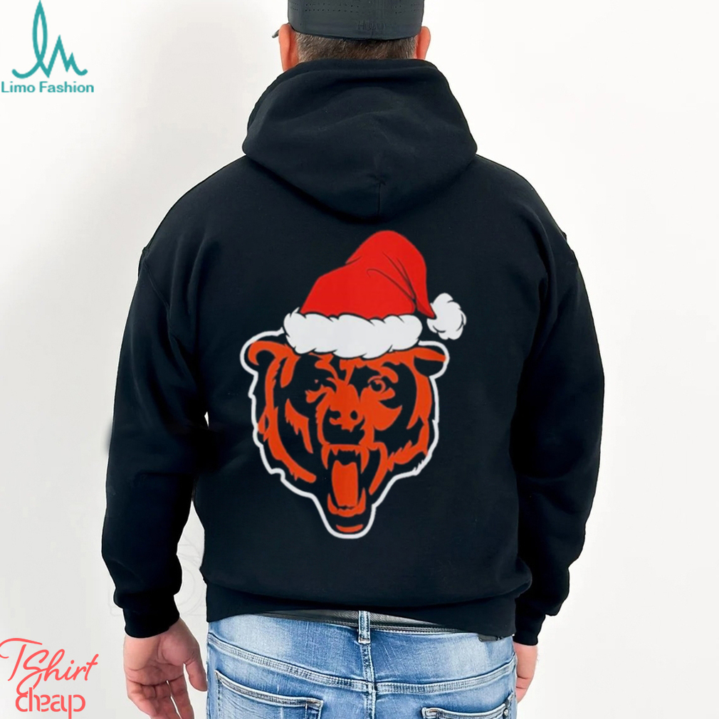Chicago Bears logo Santa Hat Christmas 2023 Shirt Chicago Bears logo Santa Hat Christmas 2023 Shirt