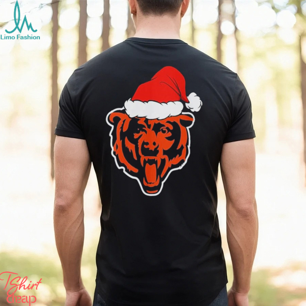 Chicago Bears logo Santa Hat Christmas 2023 Shirt Chicago Bears logo Santa Hat Christmas 2023 Shirt