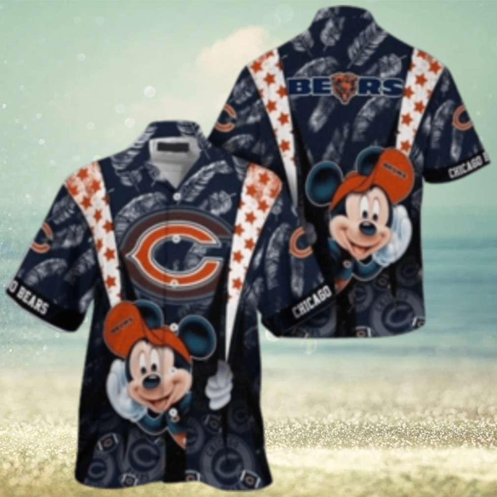 Chicago Bears nfl mickey mouse Hawaiian Shirt custom for fan Chicago Bears nfl mickey mouse Hawaiian Shirt custom for fan