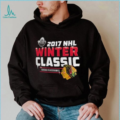 Chicago Blackhawks Black 2017 NHL Winter Classic T Shirt