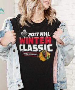 Chicago Blackhawks Black 2017 NHL Winter Classic T Shirt