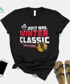 Chicago Blackhawks Black 2017 NHL Winter Classic T Shirt
