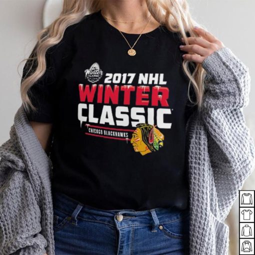 Chicago Blackhawks Black 2017 NHL Winter Classic T Shirt