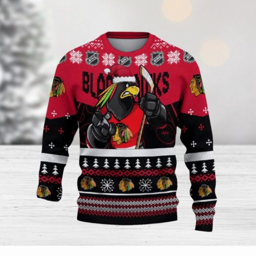 Chicago Blackhawks Custom Name 3D Sweater Funny Gift For Men And Women Fans Christmas