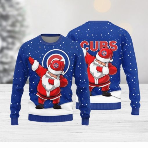 Chicago Cubs Dab Santa New Style Knitted Sweater