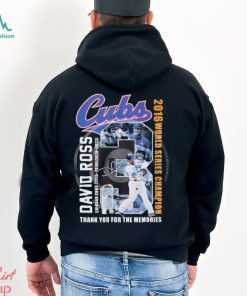 Chicago Cubs David Ross 2015 2016 And 2020 2023 Thank You For The Memories Signatures Shirt