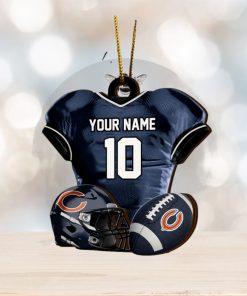 Chicago bears nfl sport ornament custom name and number