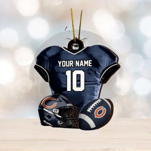 Chicago bears nfl sport ornament custom name and number