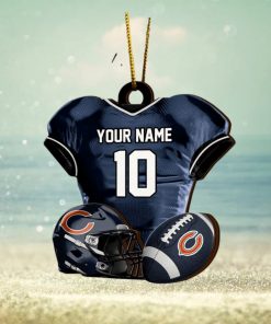 Chicago bears nfl sport ornament custom name and number