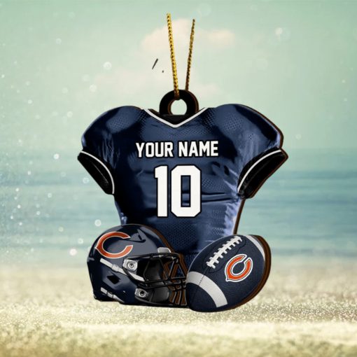 Chicago bears nfl sport ornament custom name and number