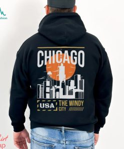 Chicago vacation holiday usa flag T shirt