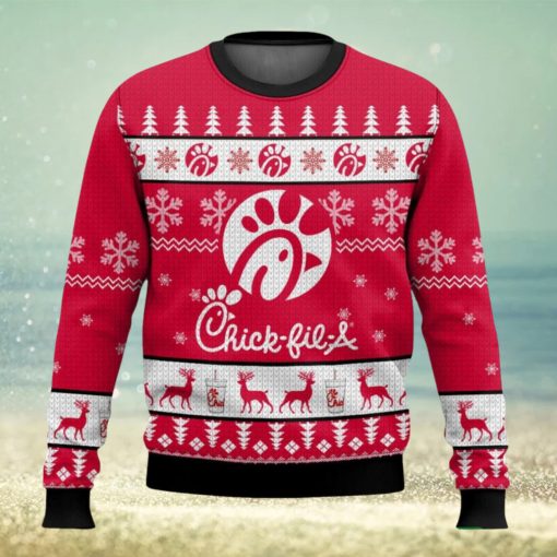 Chick Fil A Christmas Ugly Sweater Special Gift For Xmas