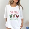 Baseball Wearing Noel Hat   Christmas Baseball Classic T Shirt