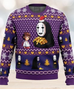 Chihiro and No Face Spirited Away Ugly Christmas Sweater