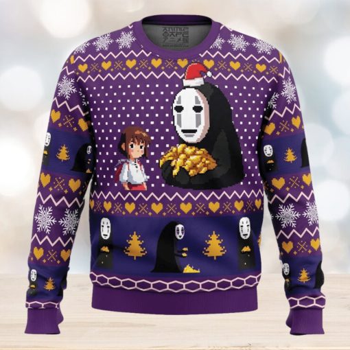 Chihiro and No Face Spirited Away Ugly Christmas Sweater