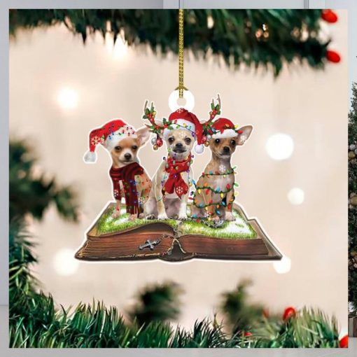 Chihuahua Christmas Ornament 2023 Christmas Tree Decorations Gifts For Chihuahua Lovers