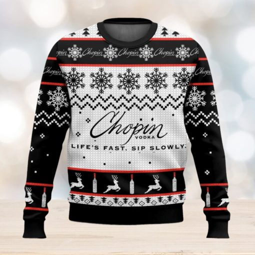 Chopin Vodka Christmas Ugly Sweater Special Gift For Xmas