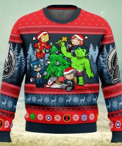 Christmas Avengers Chibi Marvel Comics Ugly Christmas Sweater