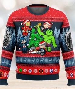 Christmas Avengers Chibi Marvel Comics Ugly Christmas Sweater