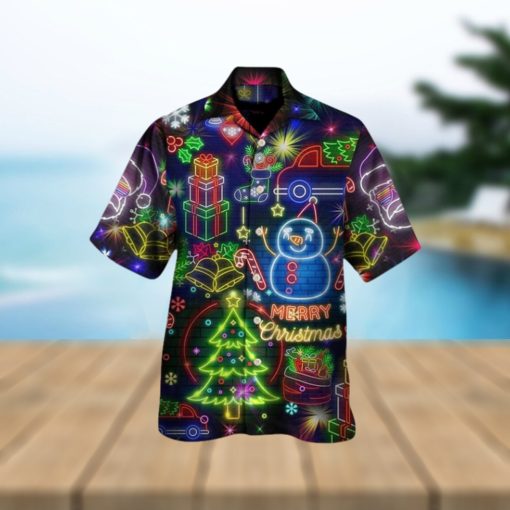 Christmas Bright Neon Lighting Hawaiian Shirt