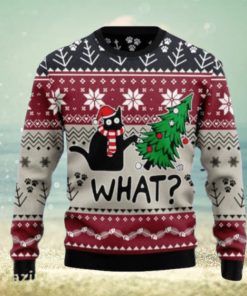 Christmas Cat What Ugly Christmas Sweaters Style Gift For Men And Women