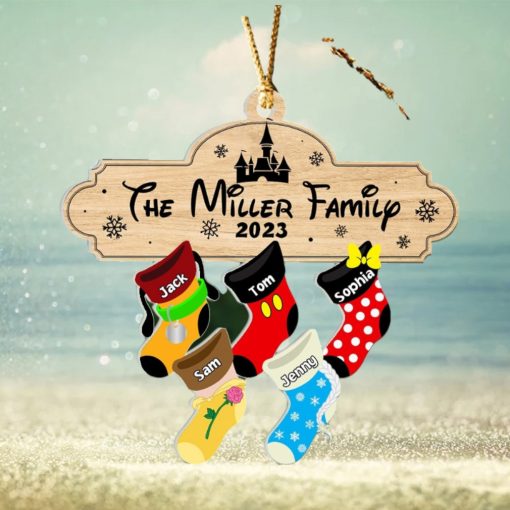 Christmas Family Socks Ornament