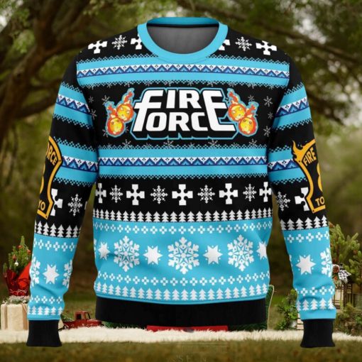 Christmas Flame Fire Force Ugly Christmas Sweater