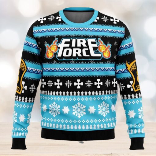 Christmas Flame Fire Force Ugly Christmas Sweater