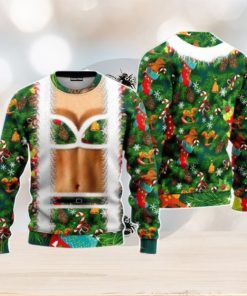 Christmas Funny Faux Bra Suit Christmas Unisex Ugly Sweater