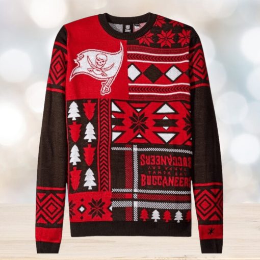 Christmas Gift Tampa Bay Buccaneers Red Black Color Ugly Christmas Sweaters